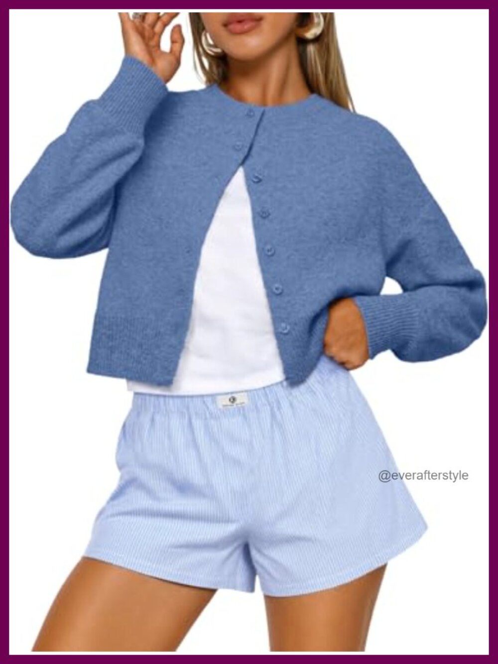 Cropped Cardigan Sweater Women's Buttery Soft Knit Long Sleeve